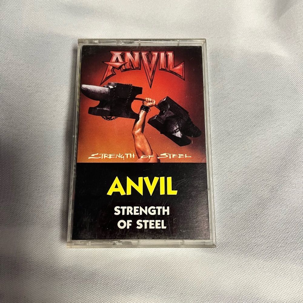 Anvil Cassette with Red and Yellow Design